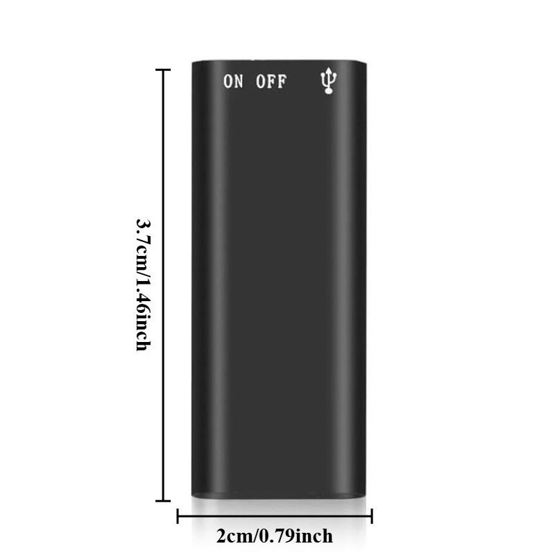 Professional Voice-Activated Digital Recorder, 8GB HD Noise-Canceling Mp3 Player, Ultra-Thin Portable Microphone for Business Meetings
