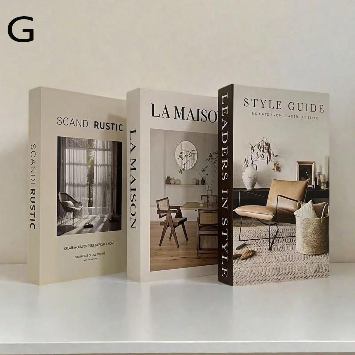 Modern Foldable Fake Book Set, Minimalist Home Office Decor, Fashionable Desk Ornament, Easy Assembly Required, Stylish Solution