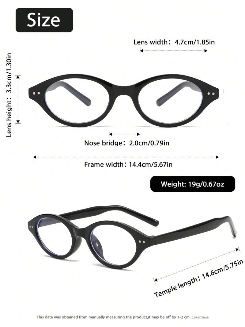 Vintage Oval Frame Women's Flat Mirror, Perfect for Back-To-School, College Style, Daily Use, Retro Look, Stylish Accessory