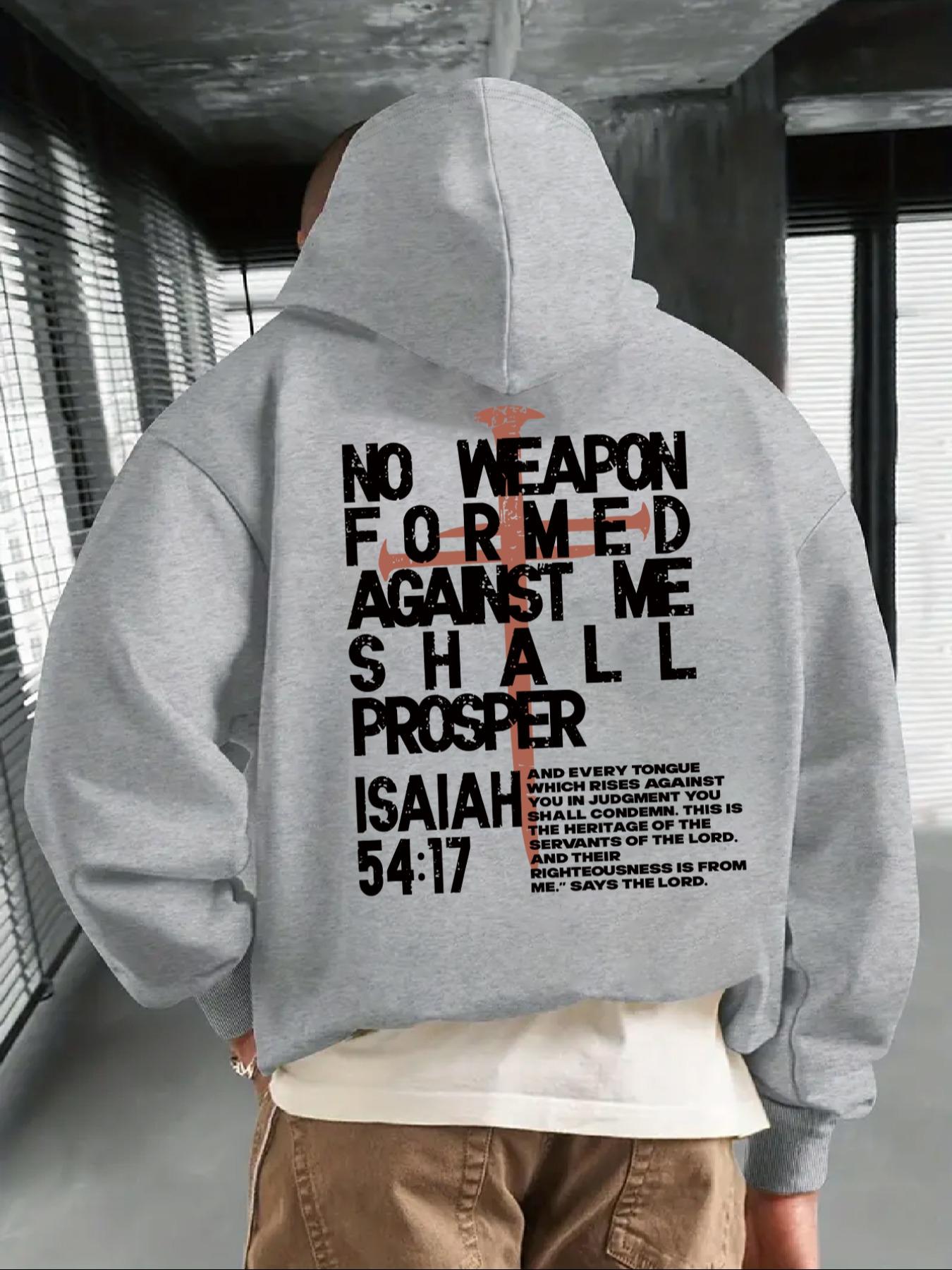 Men's Casual Loose Hooded Sweatshirt with Letter Graphic Print, Thick Fleece Lining, Fall & Winter Fashion, Comfortable Fit