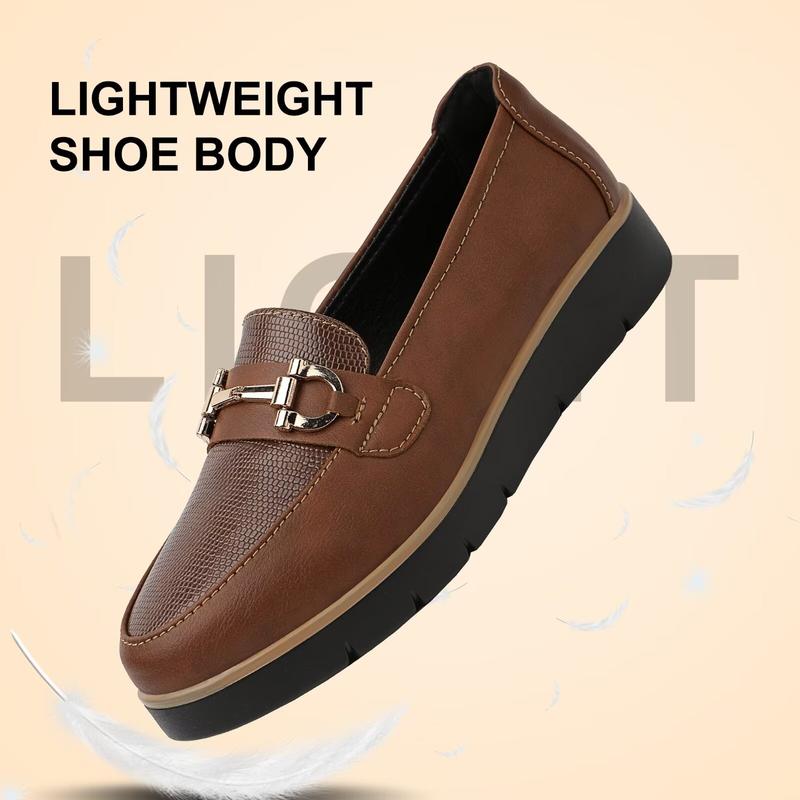 Women's Fashionable PU leather shoes Solid Color Slip on Loafers, Casual Comfortable Shoes for Daily Wear, Lightweight Breathable Shoes for All Seasons, Girl Women's Fashionable PU leather shoes Solid Color Slip on Loafers, Casual Comfortable Shoes for Daily Wear, Lightweight Breathable Shoes for All Seasons, Girl