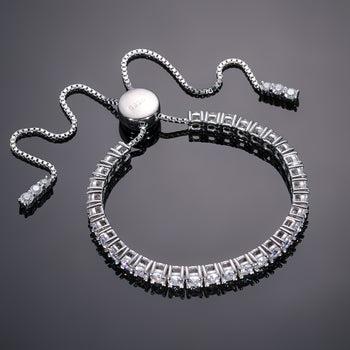 【#B97】2mm to 4mm Shiny Synthetic Moissanite Tennis Chain Bracelet Necklace 925 Sterling Silver Women Fine Jewelry Gift Party Everyday