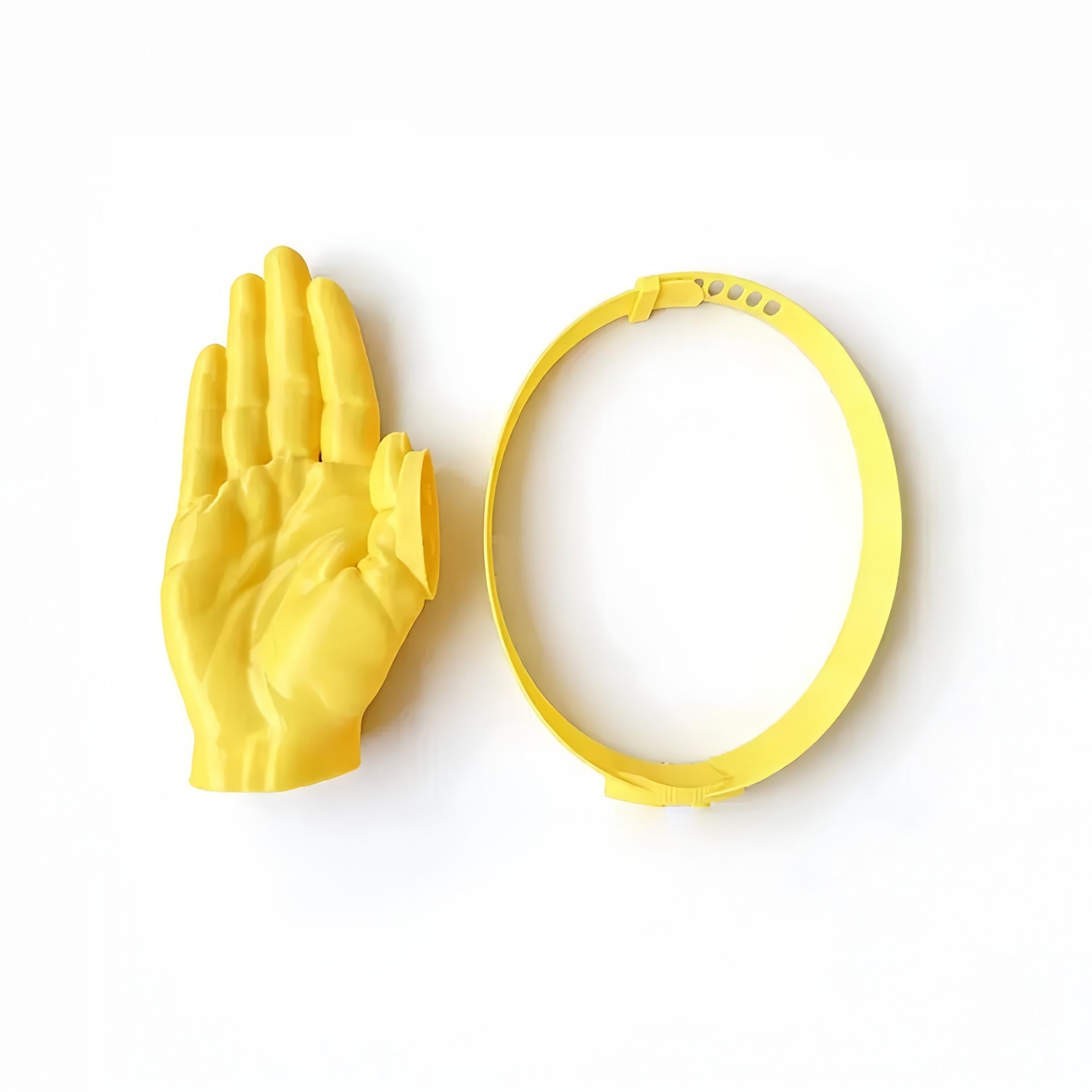 1 Piece 3D Printed Creative Palm Sun Hat, Funny Hand Shape UV Protection Cap, Wearable Outdoor Sun Hat, Model Yi132