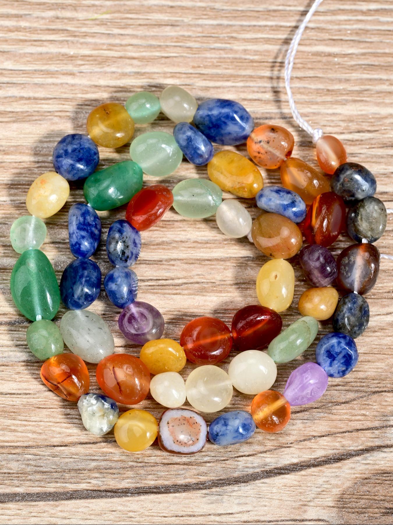 40 cm Natural Citrine Carnelian Amethyst Mixed Crystal Beads, Irregular Loose Beads for Jewelry Making, Handmade Bracelet Necklace Additions, 6x8mm Beads