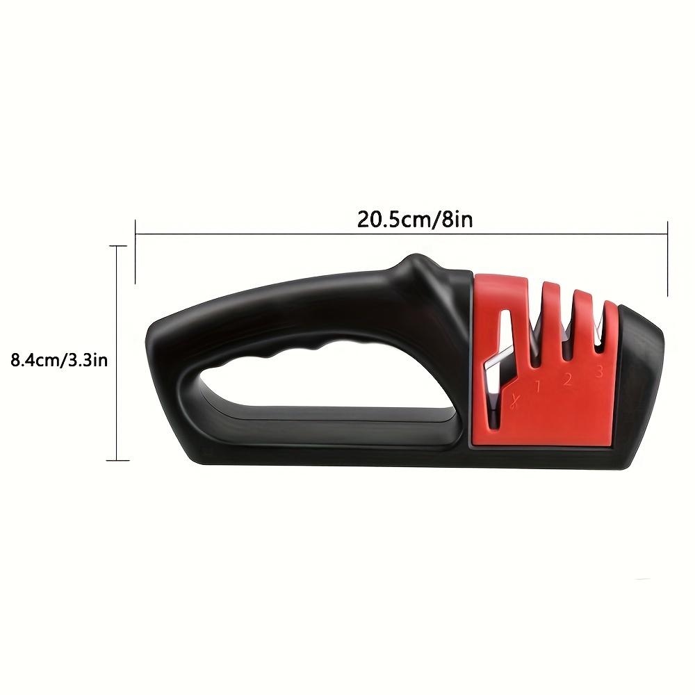 4-stage Professional Knife Sharpener, 1 Count Manual Knife Sharpening Tool, Kitchen Knife Sharpener, Kitchen Accessories