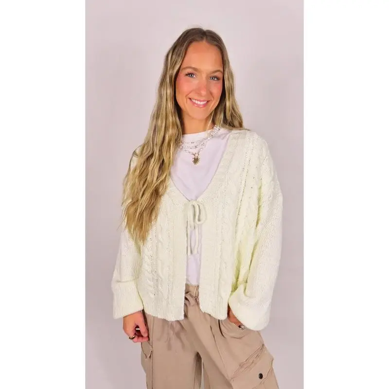 Tie Front Cardigan
