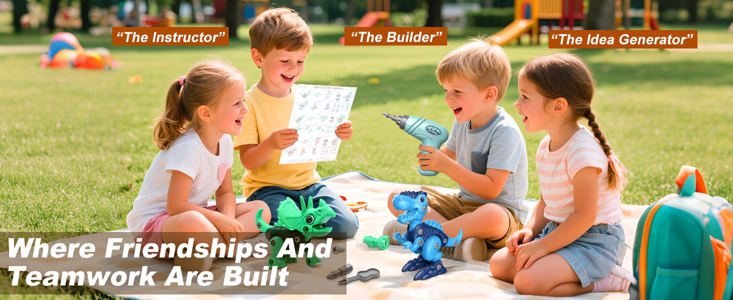 Laradola 3 PCS Dinosaurs STEM Toy Gift for Kids with Box & Electric Drill Kit, Take Apart Assemble Dinos figure Playset- Construction Educational Animal Toys Christmas Birthday Party Gift for Boys & Girls Laradola 3 PCS Dinosaurs STEM Toy Gift for Kids with Box & Electric Drill Kit, Take Apart Assemble Dinos figure Playset- Construction Educational Animal Toys Christmas Birthday Party Gift for Boys & Girls