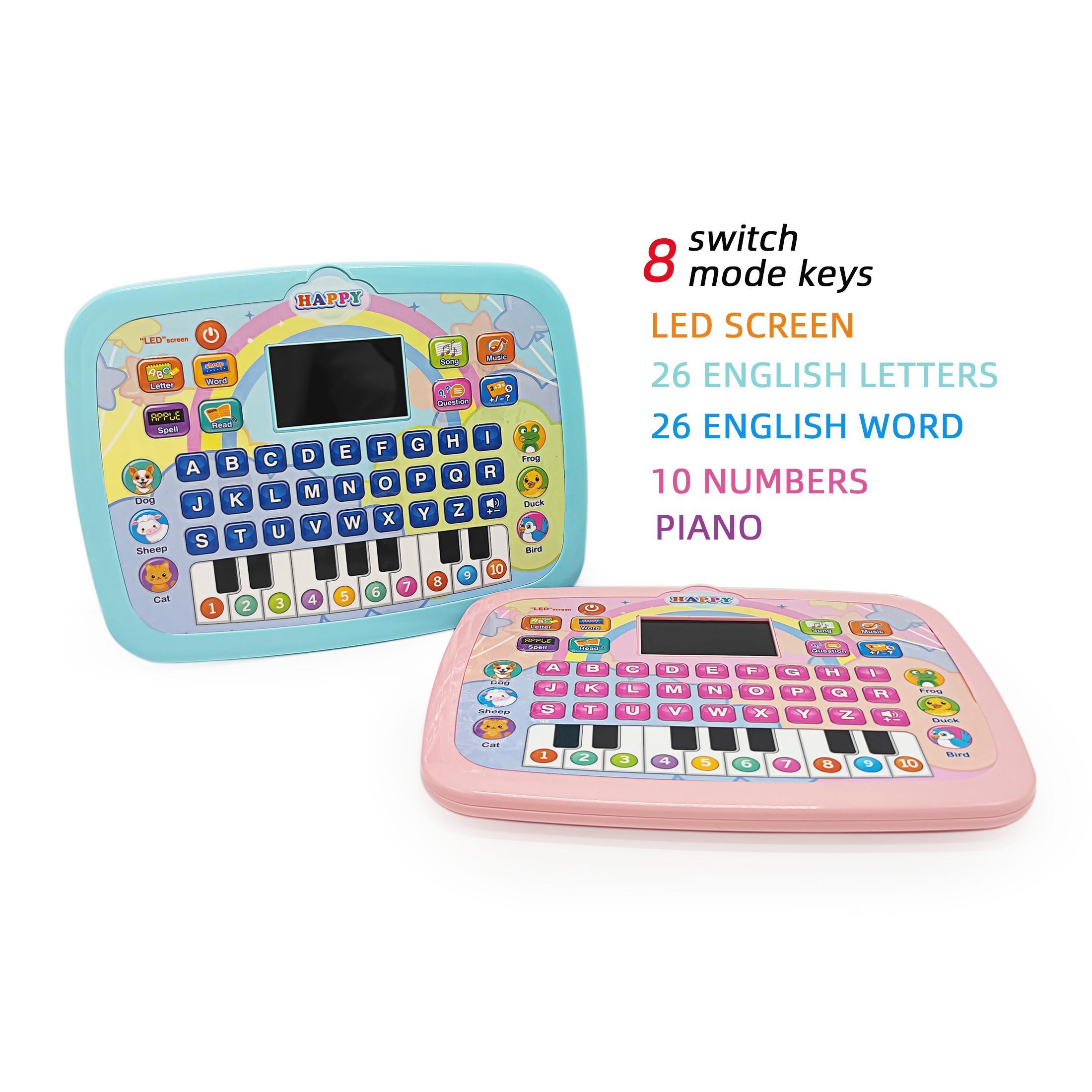 English Learning Machine, Educational Toy with LED Screen, 8 Modes Including 6 Learning and 2 Music Modes, Requires Aa Batteries
