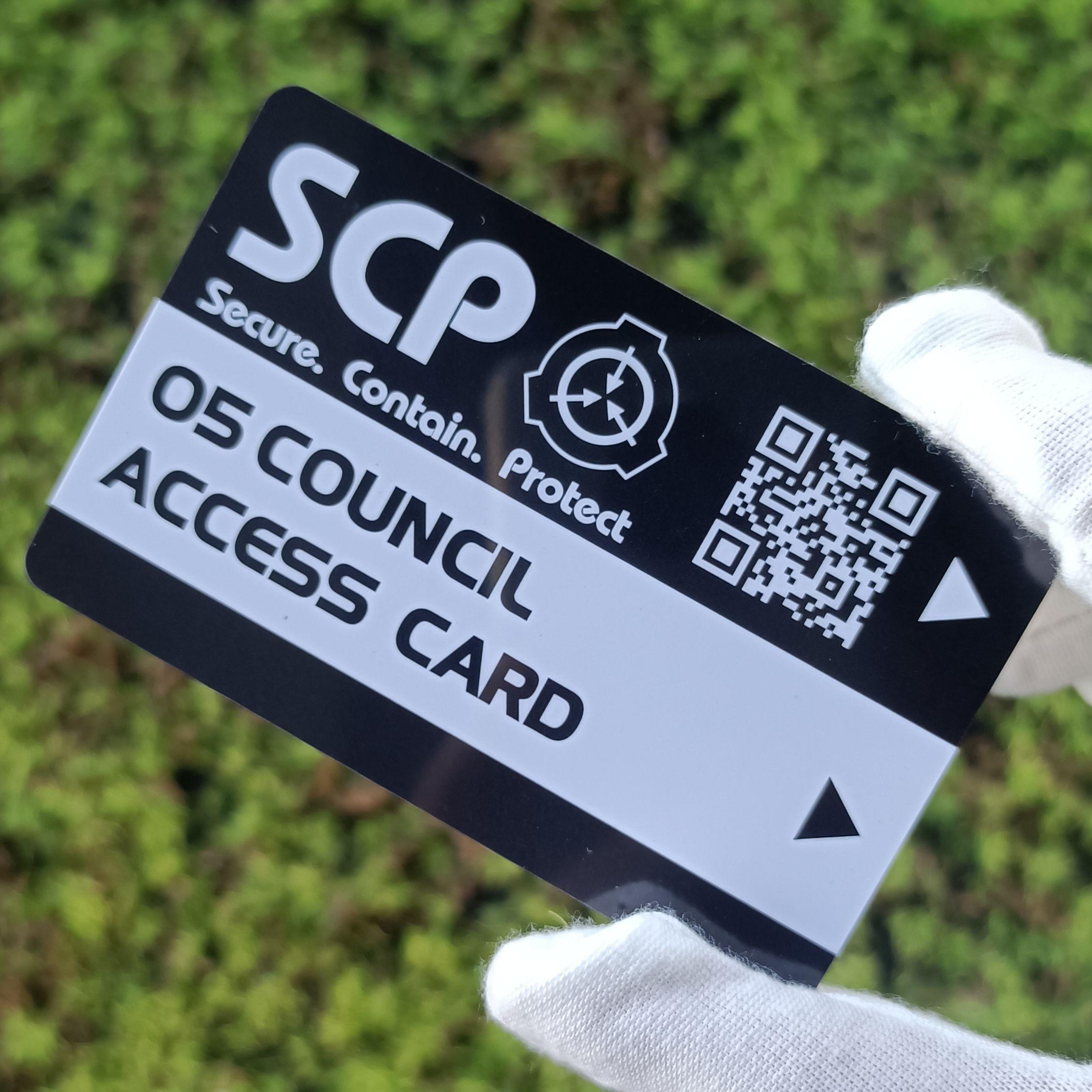 Scp Foundation ID Keycard, Senior Guard Zone Manager Card ...