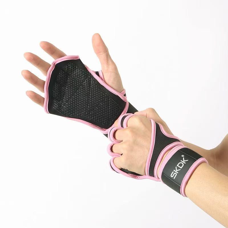 Dive Gloves for Sports and Fitness, Palm Protection Gloves, Silicone Anti-Slip Wrist Guards, Comfortable Handwear for Activities