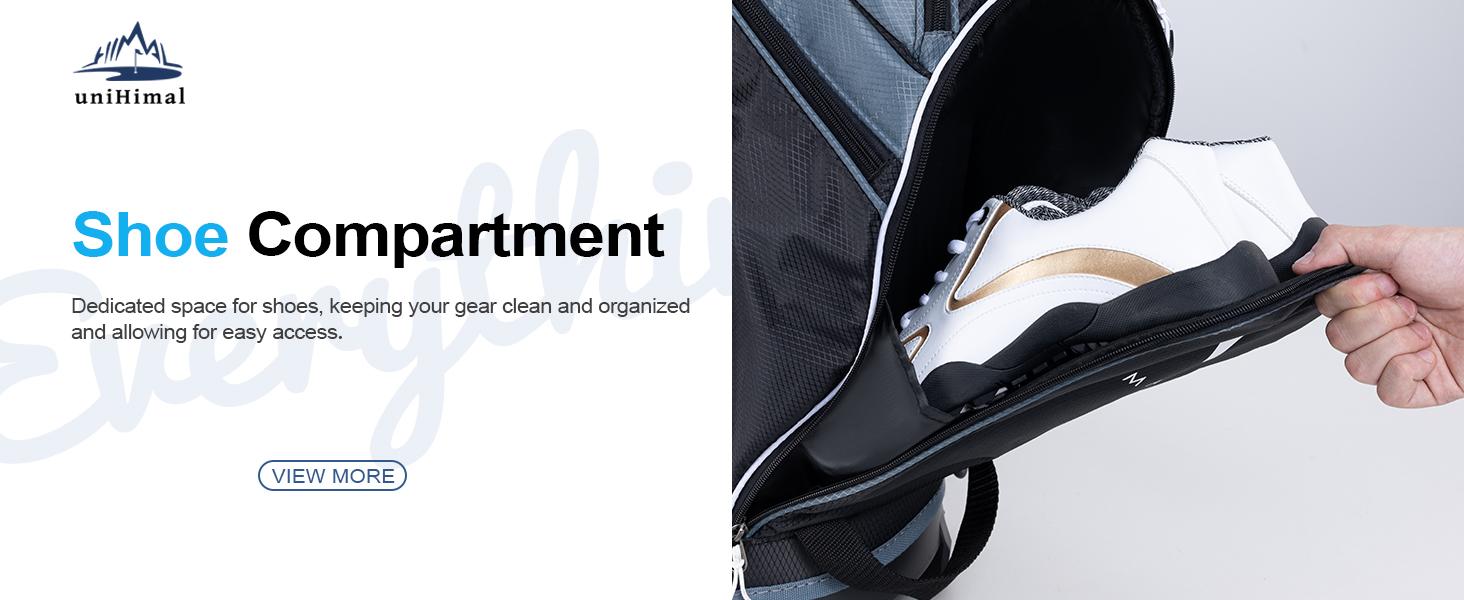 UNIHIMAL 14-Way Golf Cart Bag with Organizer Divider & Rain Cover