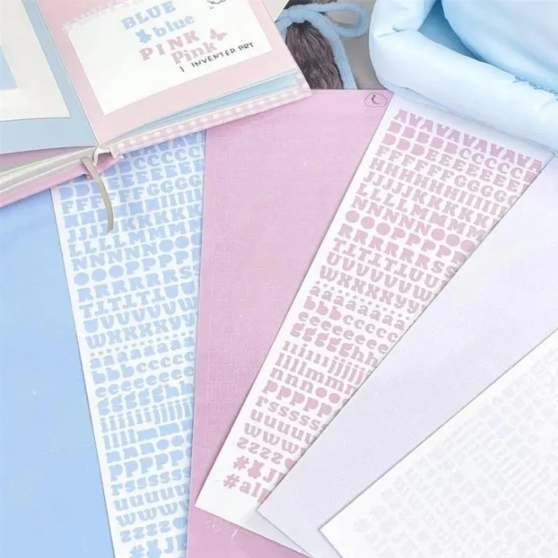 3pcs/set INS Korean Letter Series Scrapbook Sticker DIY Decor Kpop Photocard Stationery Journaling Sticker Cute Student Supplies