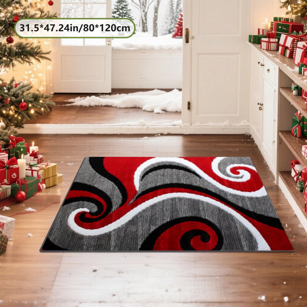 Velvet soft and comfortable patterned printed carpet, Geometric Graphic Rug, suitable for multiple scenarios, available in various sizes, soft and non-shedding