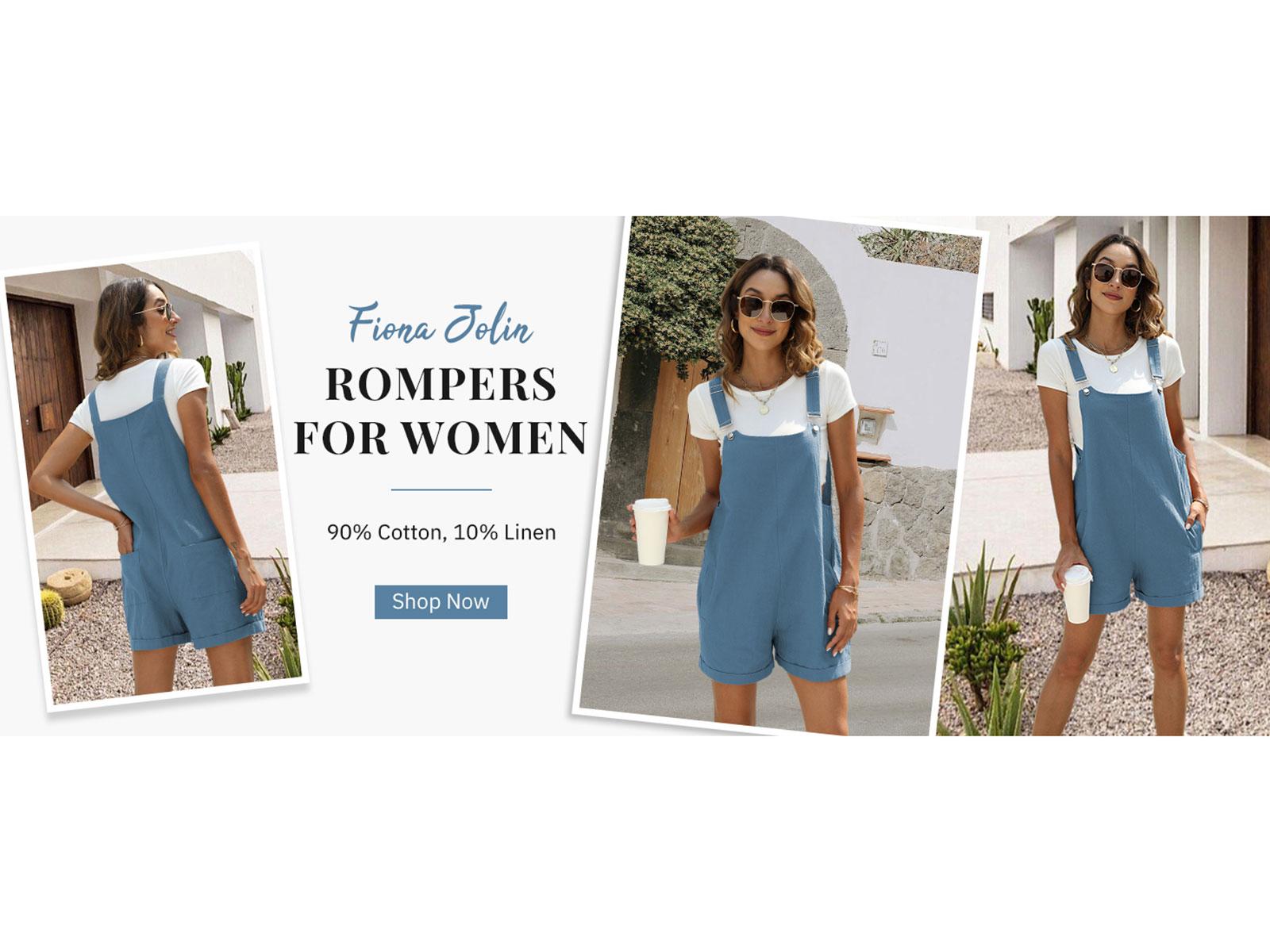 Naeduo Women's Cotton Linen Short Overalls | 2026 Coastal Cowgirl Summer Must-Have Adjustable Bib Straps Giant Pockets | Cottagecore Workwear  Beachside  SpringStatements Errands Black Casual SpringStatements