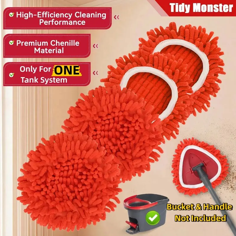 1PCS 2025 New Design Dust Duster Replacement Head Compatible With O Cedar Convert Regular Mop Into Long Handle Duster Dry Use Adsorb Dust No Handle And Storage Bucket Included