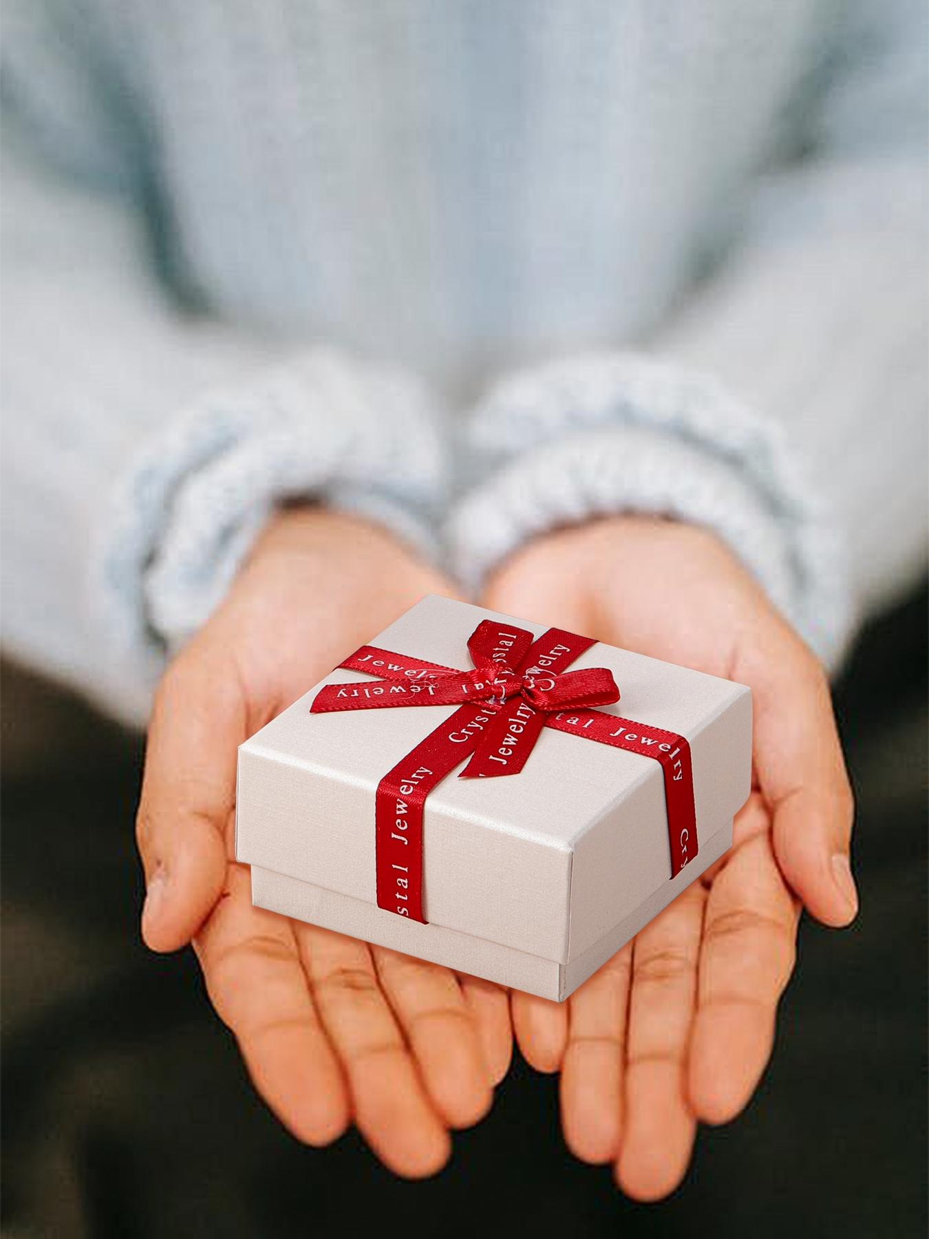 Moss Bear Rose Jewelry Gift Box With Rose Initial Love Heart Necklace for Women, Letter Alphabet Heart Necklace, Heart Design Necklace, Anniversary Birthday Jewelry Gifts for Wife Mom Girlfriend