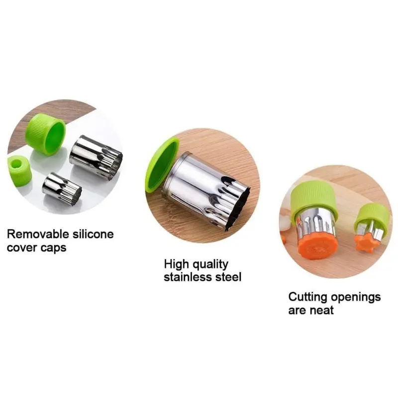 TikTok Bento Lunch Must Haves | 9PCS Kids Sandwich and Cookie Cutter Utensils Set, Stainless Steel Fruit Veggie Cutters for Picky Eaters, Fun School Lunch Box DIY Bakeware, Baking Supplies