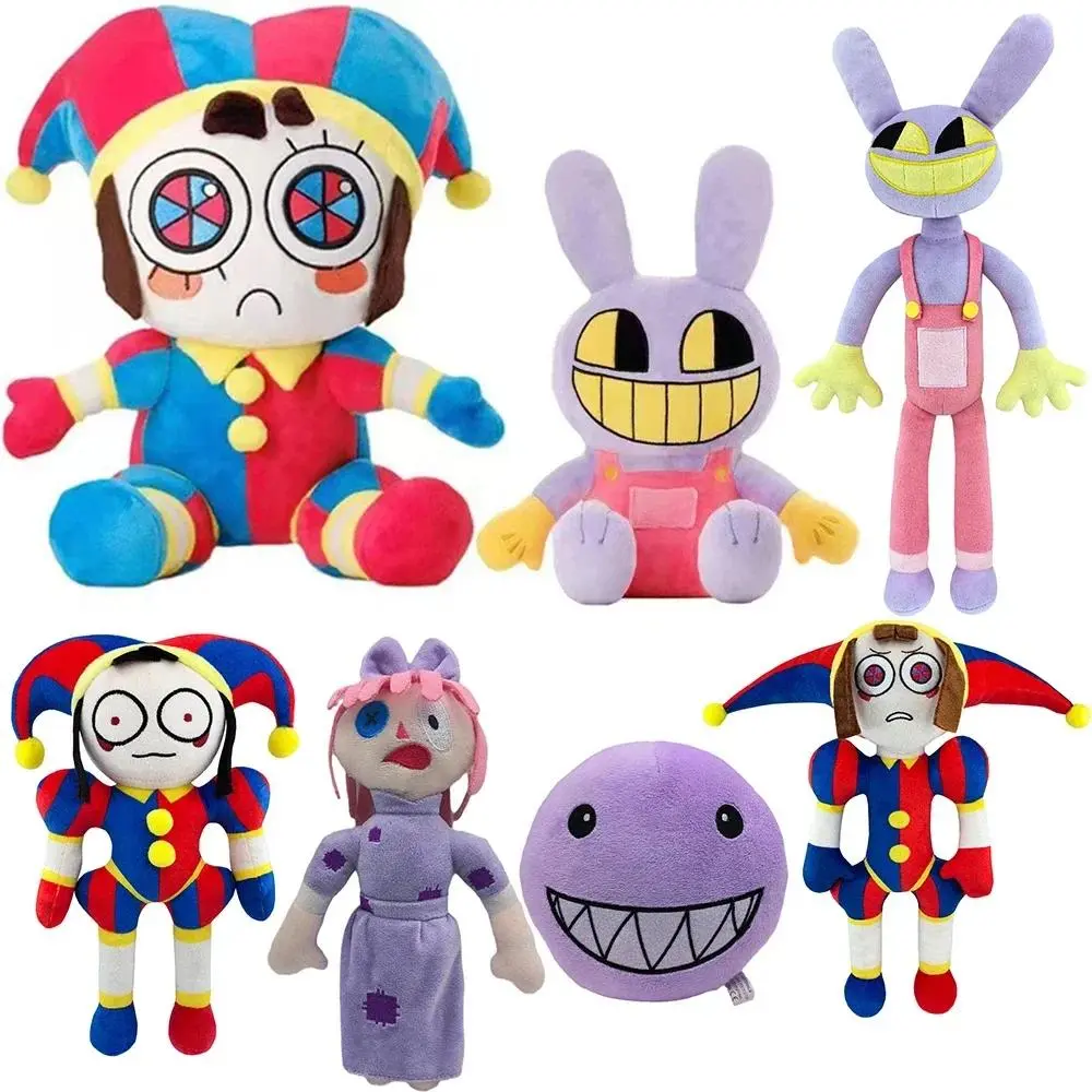 2026 Hot selling toys The Amazing Digital Circus Pomni Jax Plush Toy Anime Cute Theater Rabbit Doll StuffedCartoon Clown Christmas Kids Gifts, Cuddly Doll Gift, Soft Stuffed Animals Internet-famous toy