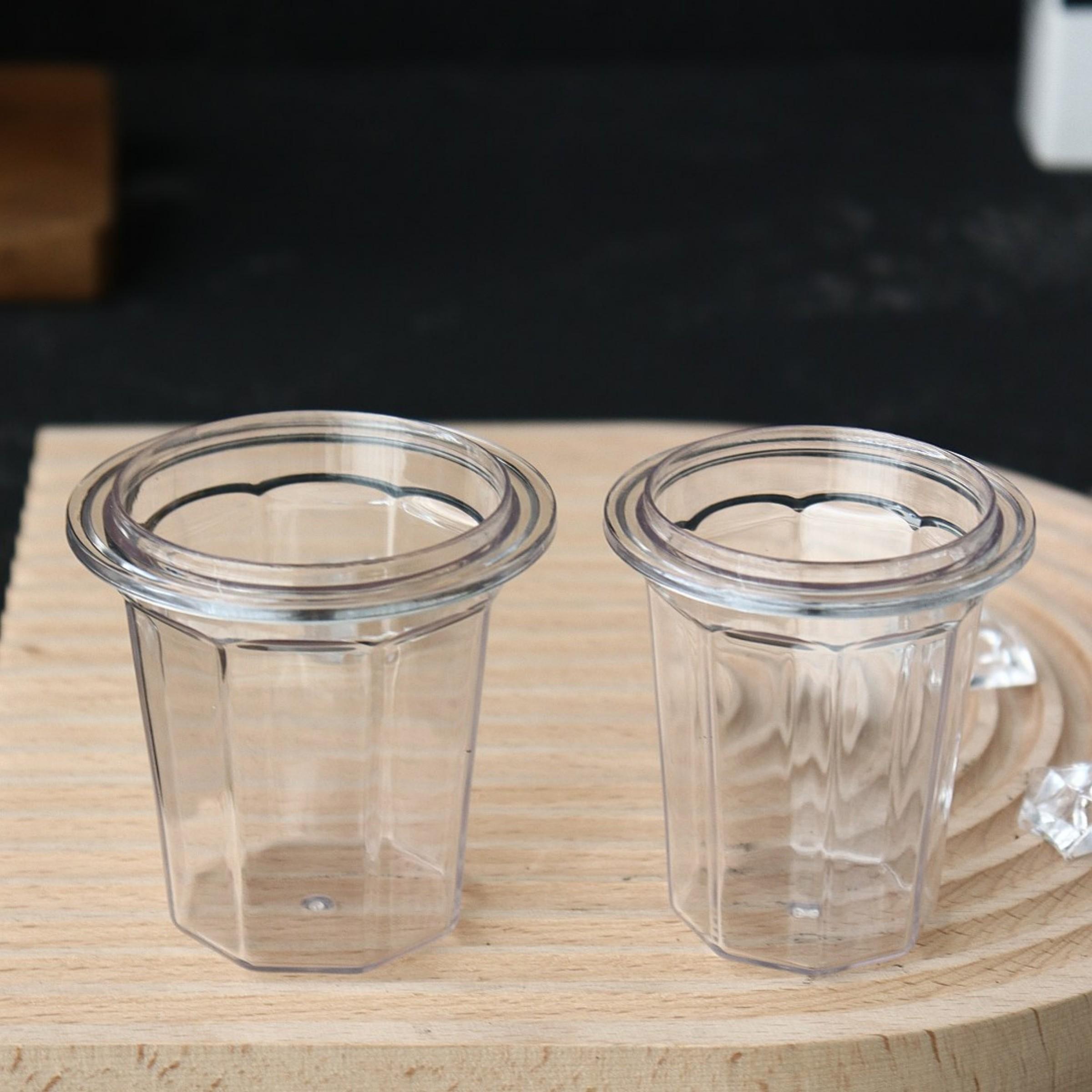 1pc 58mm Dosing Cup Espresso Coffee Dosing Cup Compatible with 58mm Portafilters Plastic Espresso Dosing Cup Coffee Machine Accessories, Transparent