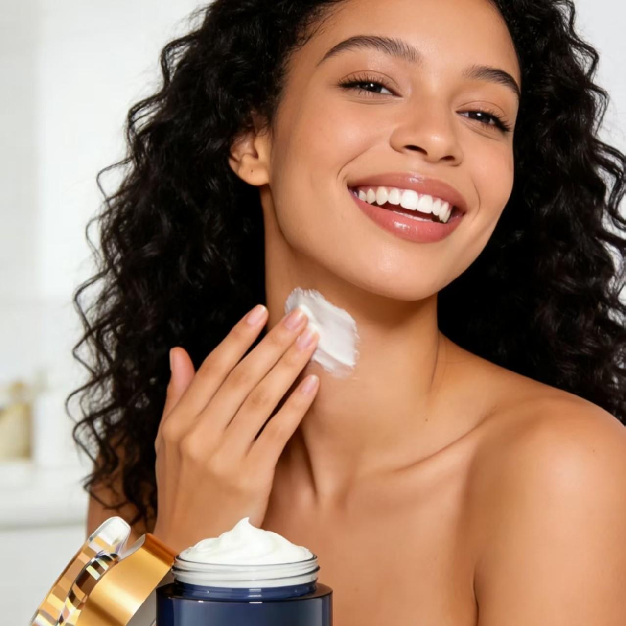 Castor Oil Peptide Collagen Firming Cream | Anti-Aging Lifting & Hydrating | Overnight Repair / Seasonal Soothing / Makeup Prep | For All Skin Types #AntiAgingSkincare #SkincareEssential