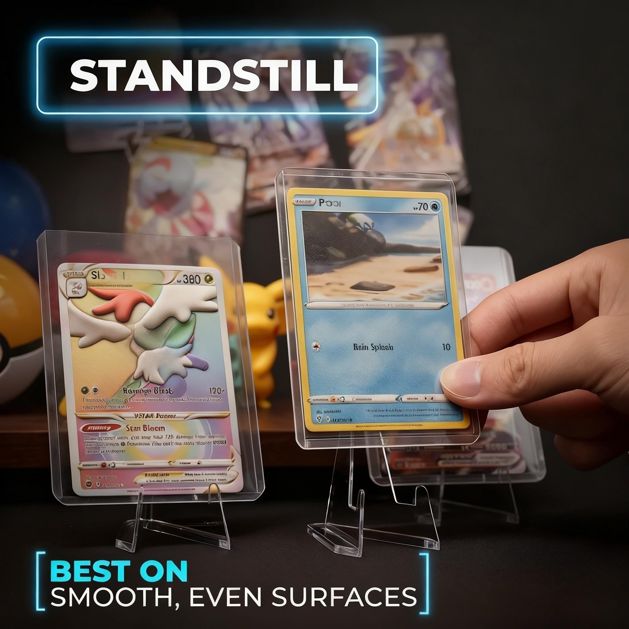 Acrylic Card Display Stand, 10pcs/set Transparent Card Display Racks, Card Storage Rack for PSA Graded Card, Trading Cards, Sports Cards, Desk Accessory, Desk Organizer, Card Holder, Office Desk Accessories, Desk Organizer Tidy, Table Organizers 20pcs