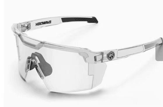 Heatwave Style Polarized Cycling Sunglasses for Men Women - UV400 Protection Large Frame Windproof Sports Goggles with American Flag Arms