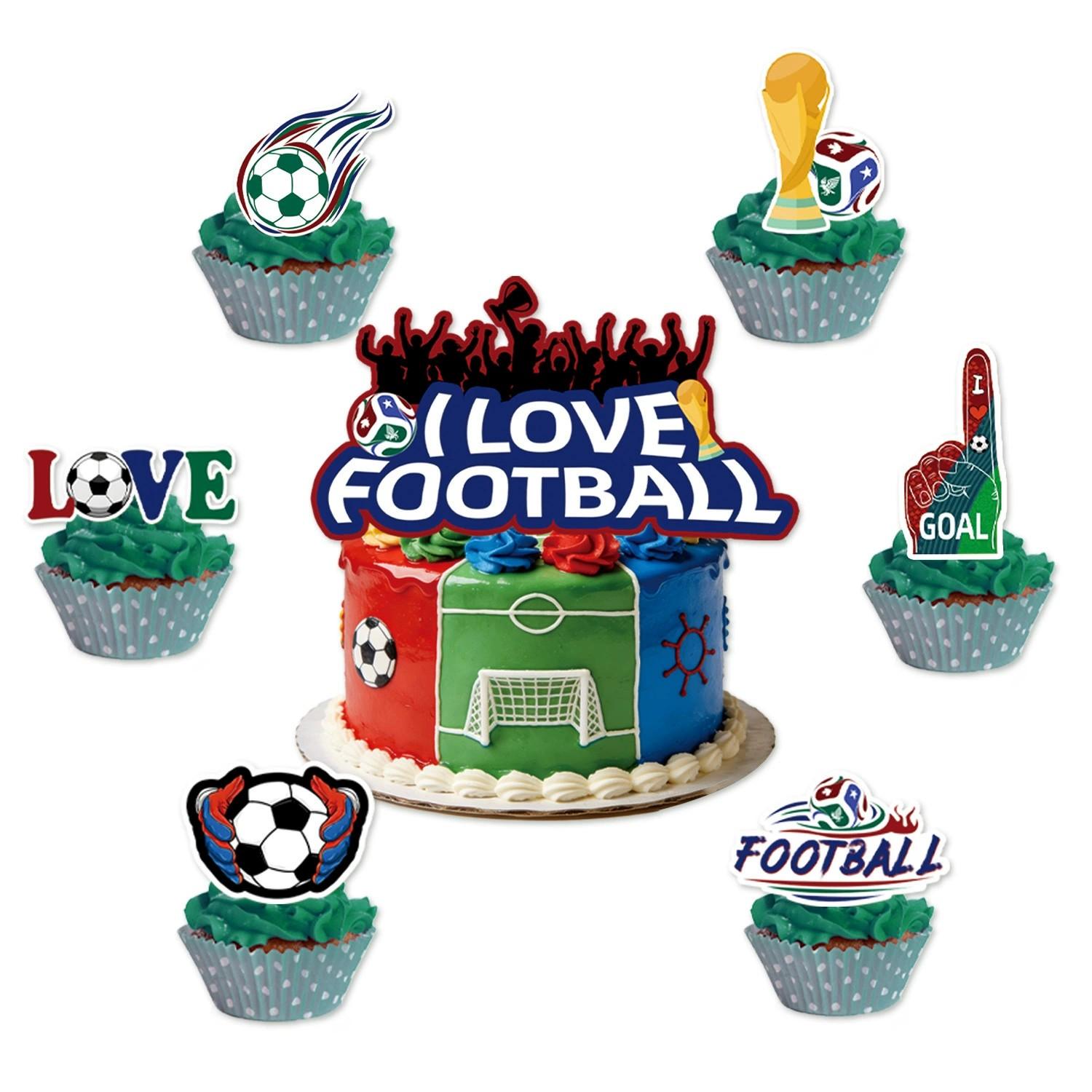 2026 Football Birthday Party Decoration Set, Soccer Theme Party Supplies for Kids and Adults, Includes Banners, Balloons, Hanging Decorations