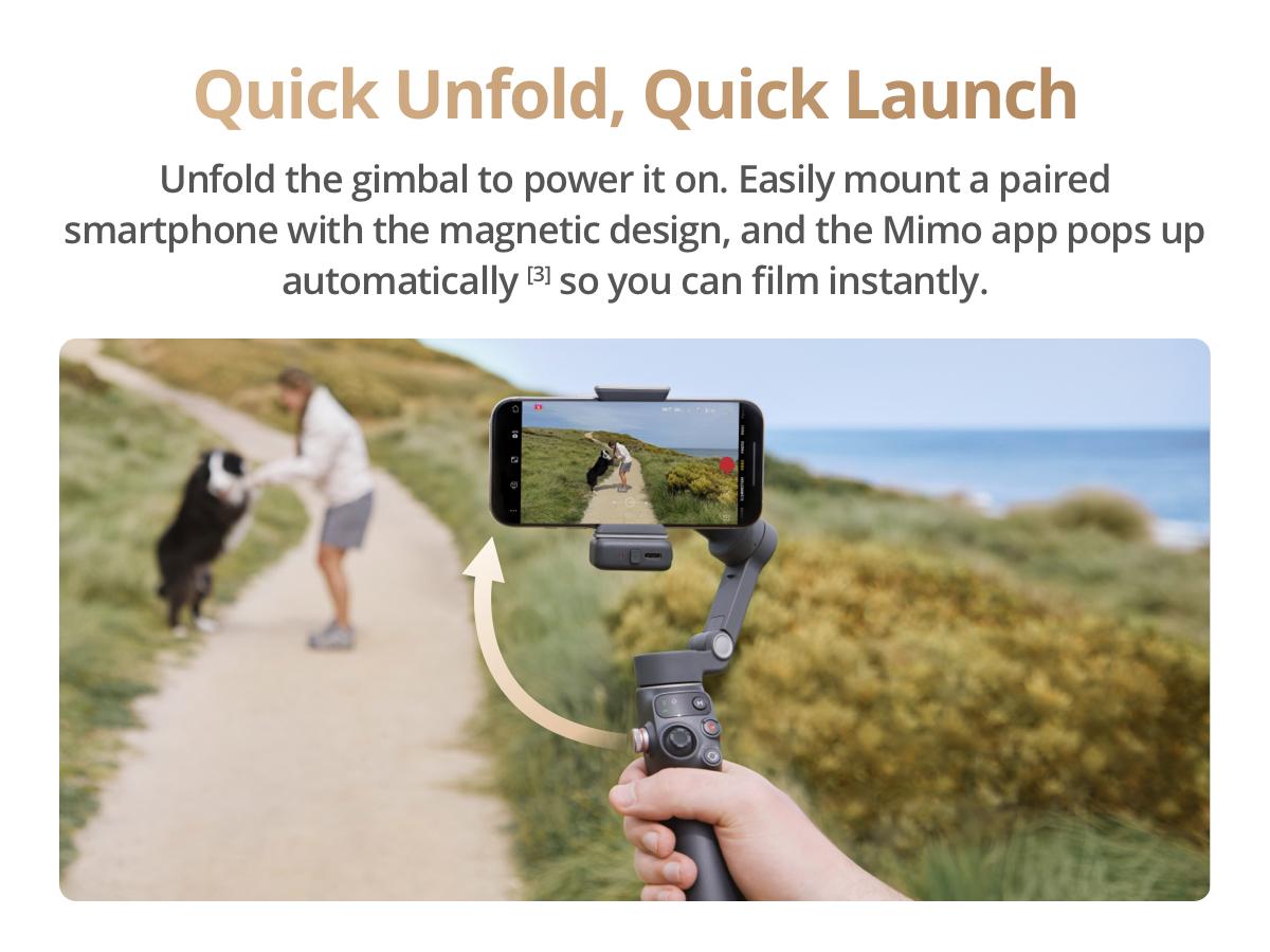 DJI Osmo Mobile 7P 3-Axis Gimbal Stabilizer, Built-in Extension Rod & Tripod, Native Tracking with Fill Light, One-Tap Edit, 10H Battery, Support Phone Charging for iPhone & Android