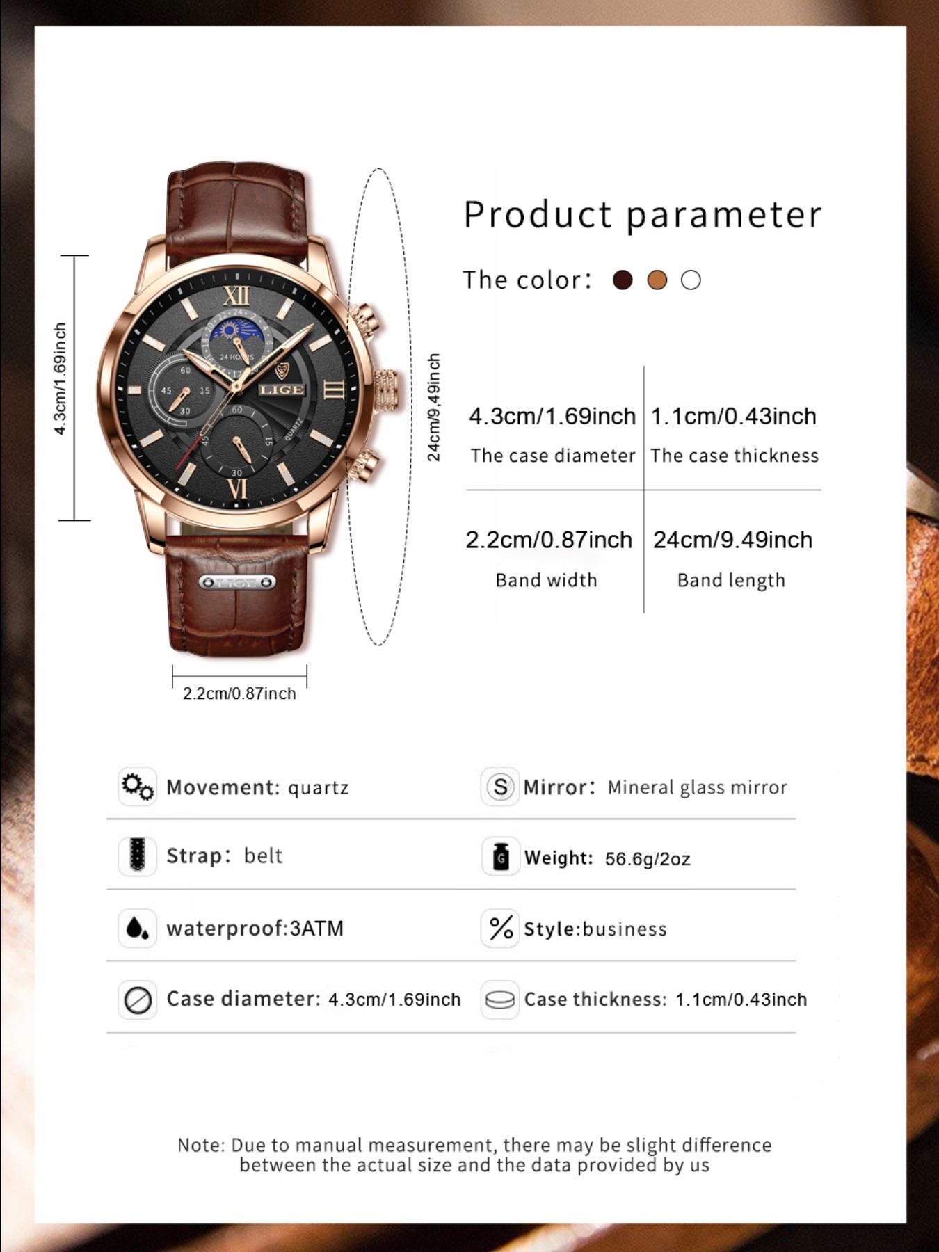 Men's Business Fashion Round Dial Analog Quartz Watch, Summer 2024 Casual Pu Leather Strap Watch, Perfect Gift for Men, with Box Men's Business Fashion Round Dial Analog Quartz Watch, Summer 2024 Casual Pu Leather Strap Watch, Perfect Gift for Men, with Box