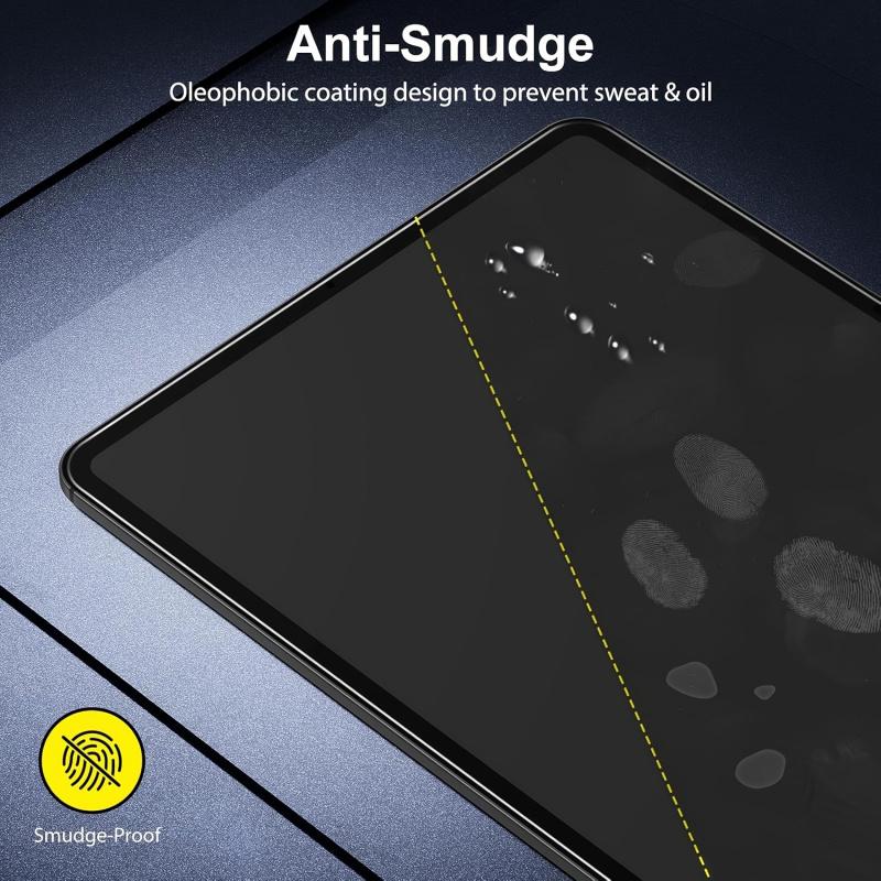 3-piece set of tempered glass screen protectors suitable for iPad Air 11-inch M2 2024/M3 2025 A2902/A2903/A2904 A3267/A3270/A3266, transparent anti-fingerprint, anti-glare, scratch-resistant