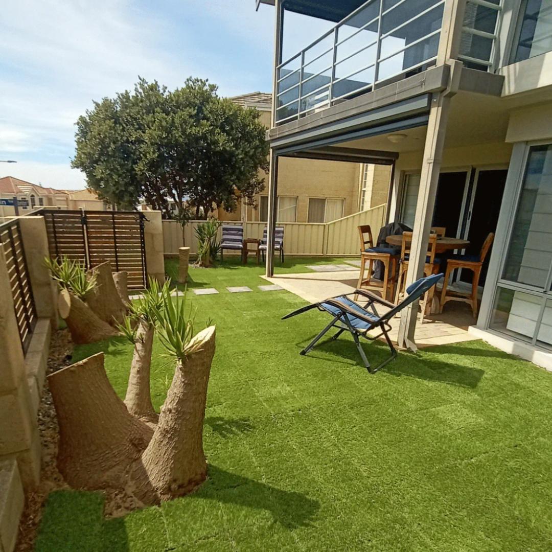 Artificial Grass Tiles Interlocking Turf Squares Deck 36 Pack -12"x12" Indoor Outdoor Faux Grass Rug with Drainage Holes-Fake Grass Tiles Self-draining for Garden Lawn Landscape Balcony Decoration