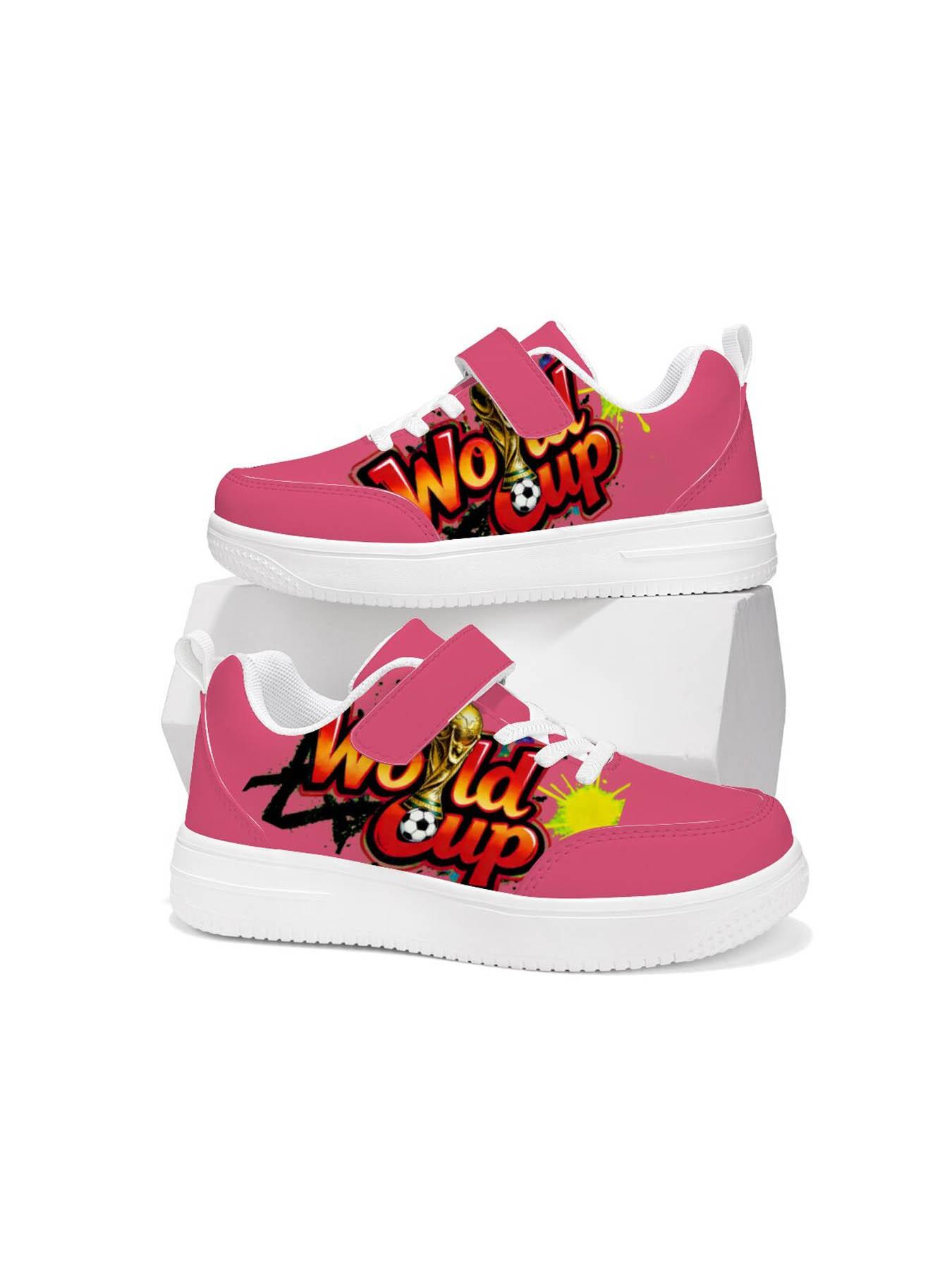 No Up Graffiti Style Sneakers, Unique Velcro Design, Bold, Street Art Print, Easy-On, Soccer Theme, Perfect for Parties and Sports