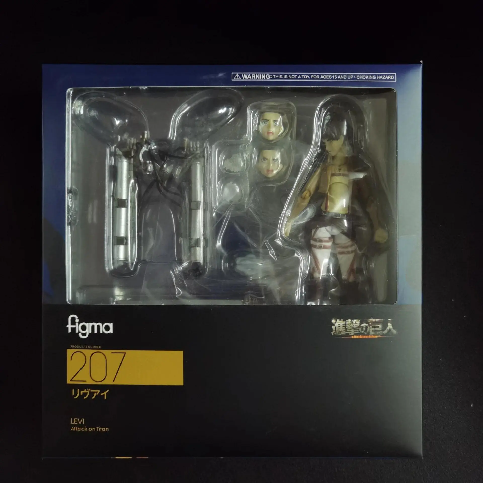 19cm Attack on Titan Figma 213 203 207 Levi Mikasa Eren Anime Handmade Action Figures Desktop Case Decoration Ornament Gift