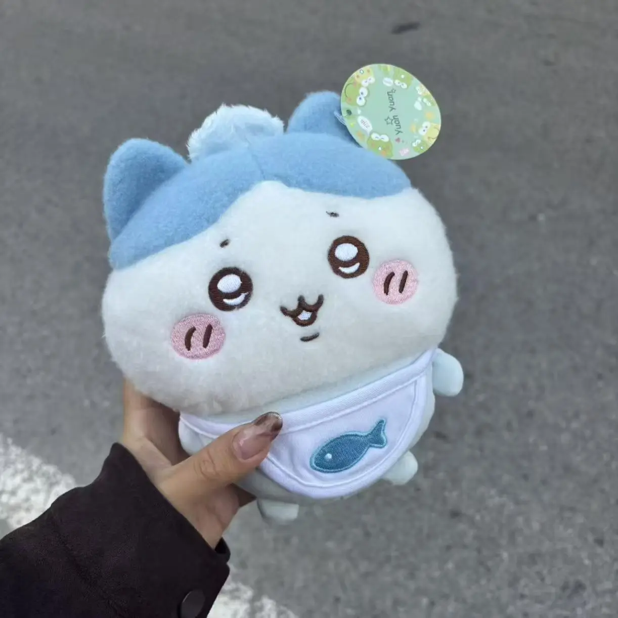Chiikawa Baby Series 8-inch Large Usagi Hachiware Plush Toy, Ultra-Soft Fabric Unisex Stuffed Doll, c-bb-dh-chikawas Cute Gift for Friends, Sofa Decoration