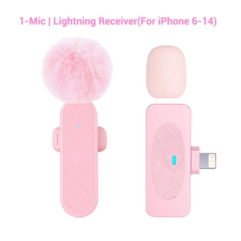 Professional Wireless Lavalier Microphone with Intelligent Noise Cancelling, Plug & Play for iPhone and Android Smartphones, Rechargeable Lapel Mic for Video Recording, Teaching, Interviews and Podcasts