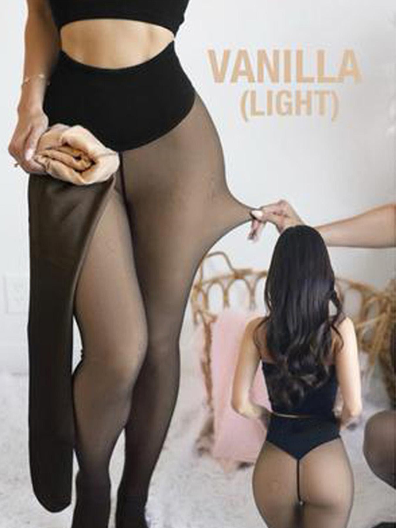 Women's Fall Winter Fleece Lined Warm Transparent Tight Pants Stockings, High Waisted Butt Lift, Slim Fit, Sporty Style Women Pantyhose