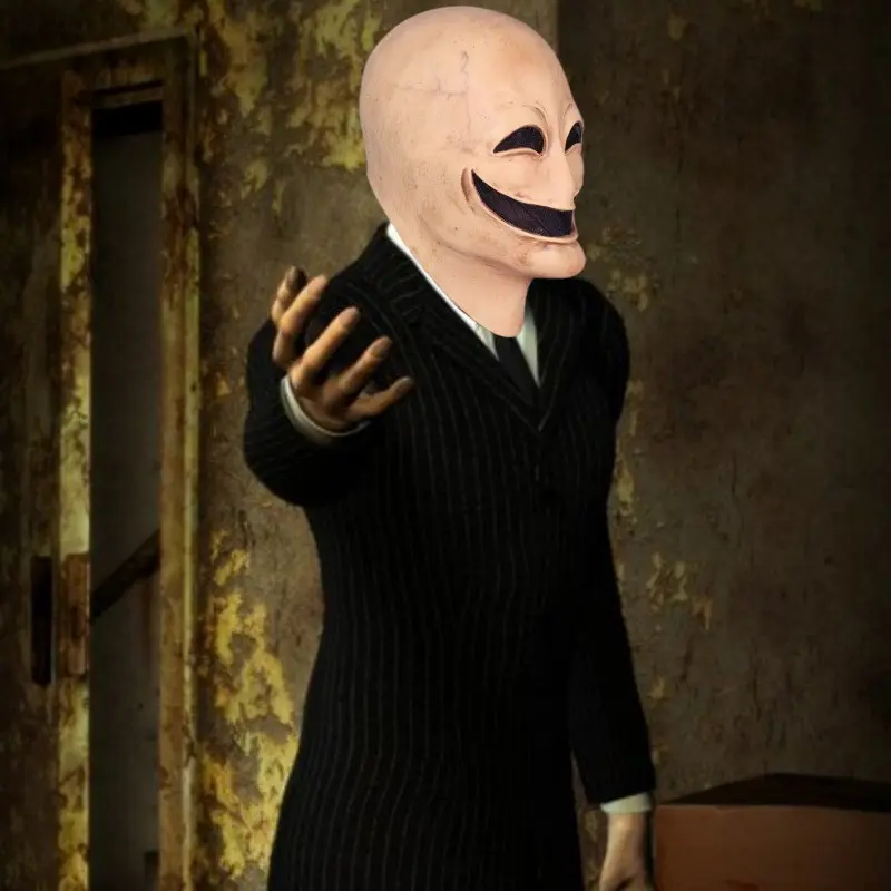 Smiley Alien Mask Halloween Party Costume, Funny Horror Makeup Ball ...