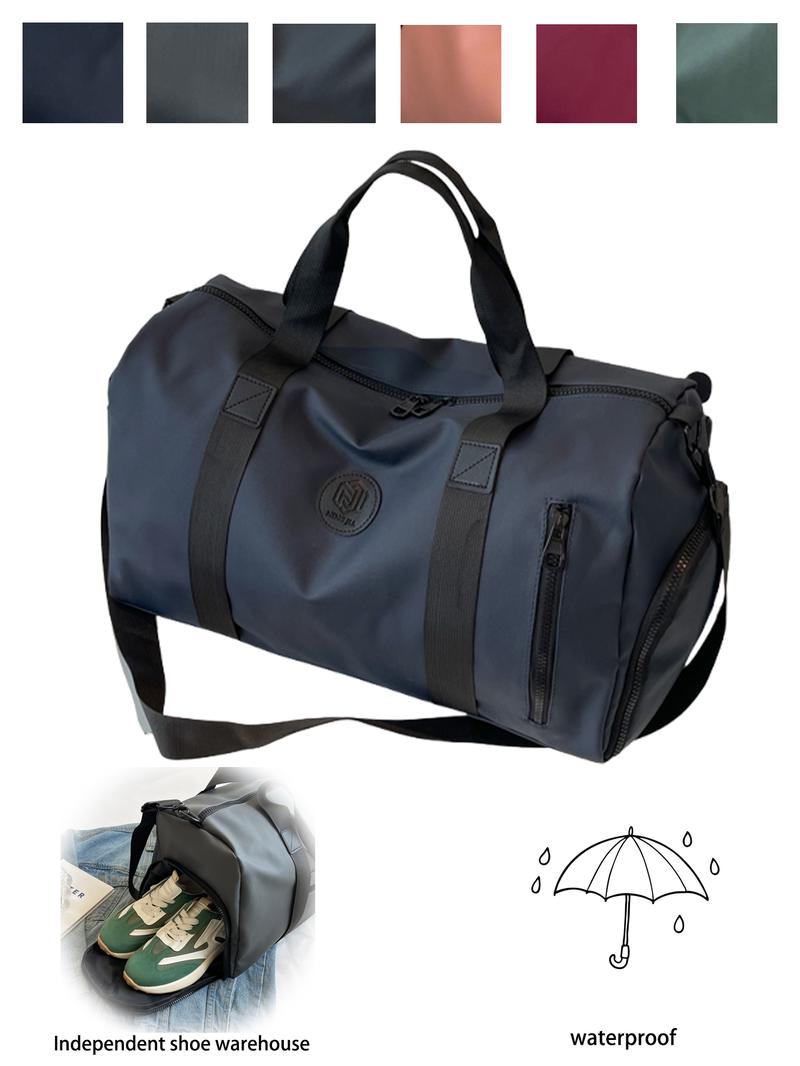 Short trip bag handbag large capacity multi-functional sports yoga bag dry and wet separation independent shoe compartment, tote bags for school, tote bag for work, essential for travel and outing, Travel Duffle Bag