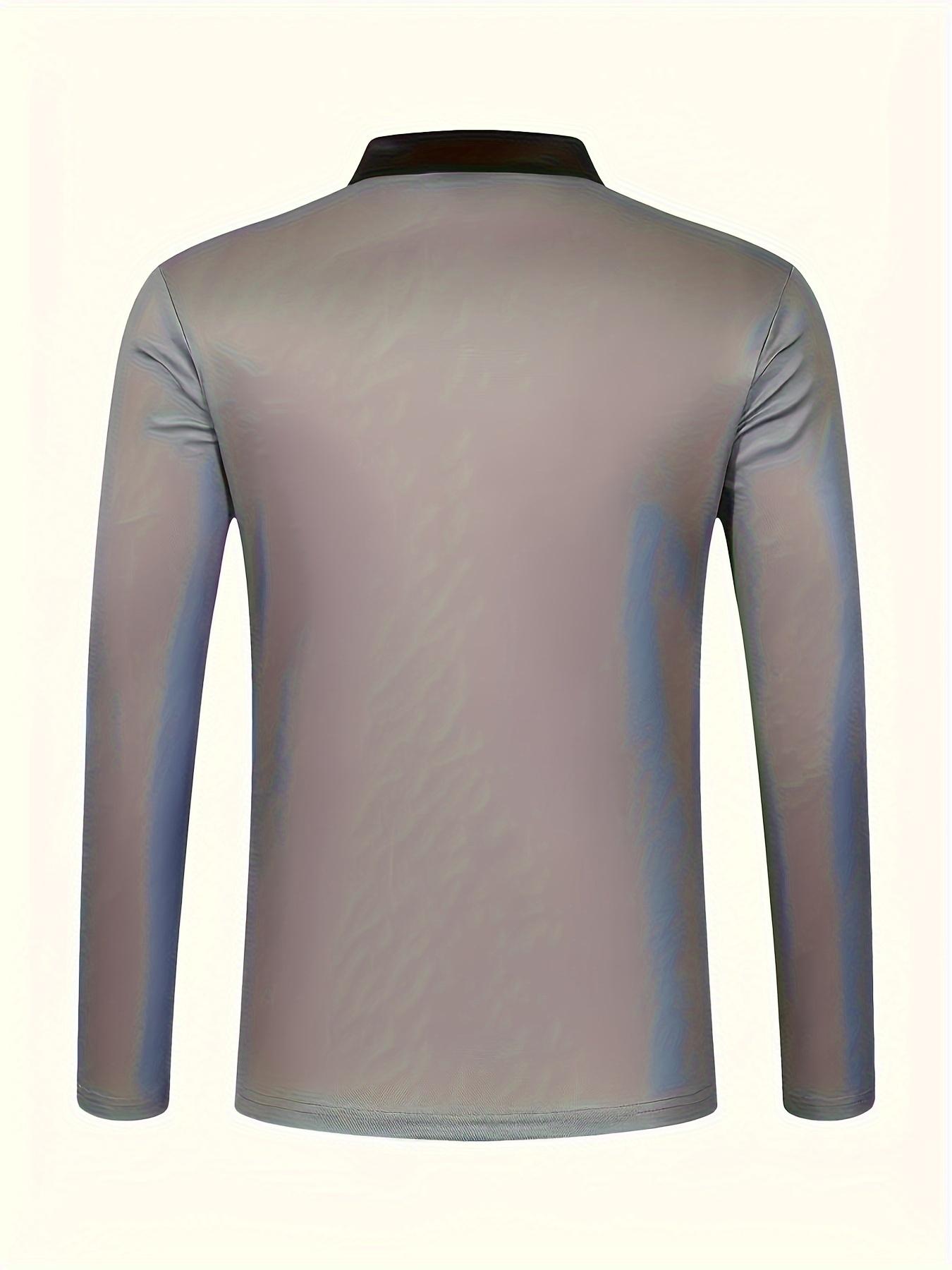 men's short sleeved POPL lapel metal zipper best-selling casual and fashionable men's clothing