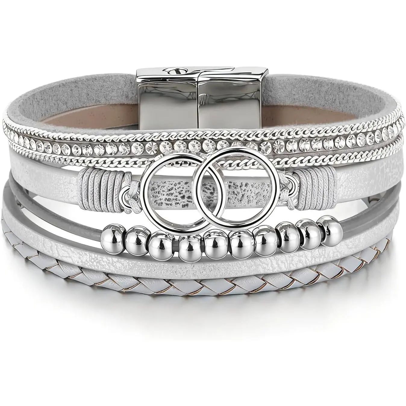 Silvery White