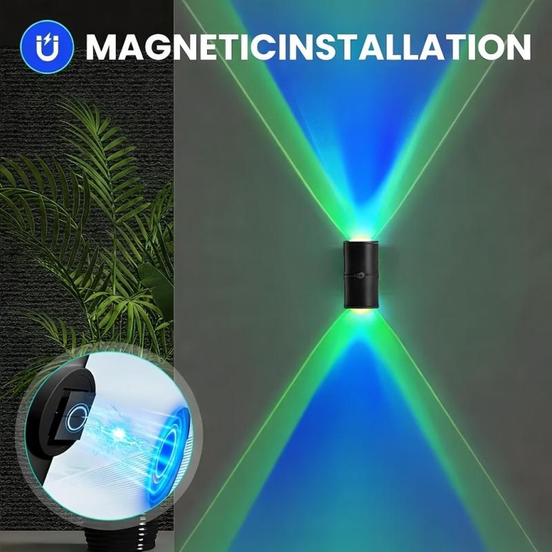 LED Wireless Wall Sconce with Color Changing, Motion Sensor Light Indoor, 1500mAh Rechargeable Battery Operated Wall Sconces for Bedroom Bedside Hallway Courtyard Doorway