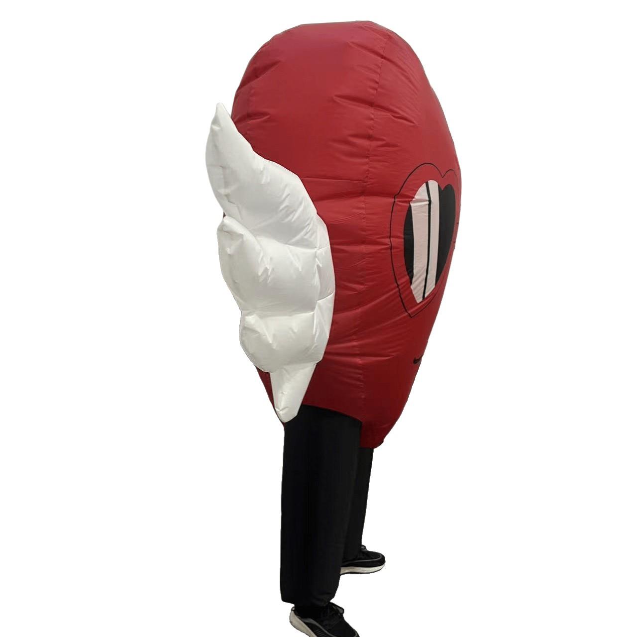 New Heart Wings Inflatable Costume for Adults, Unisex, Perfect for Valentine's Day, Halloween, Christmas, Carnival Parties