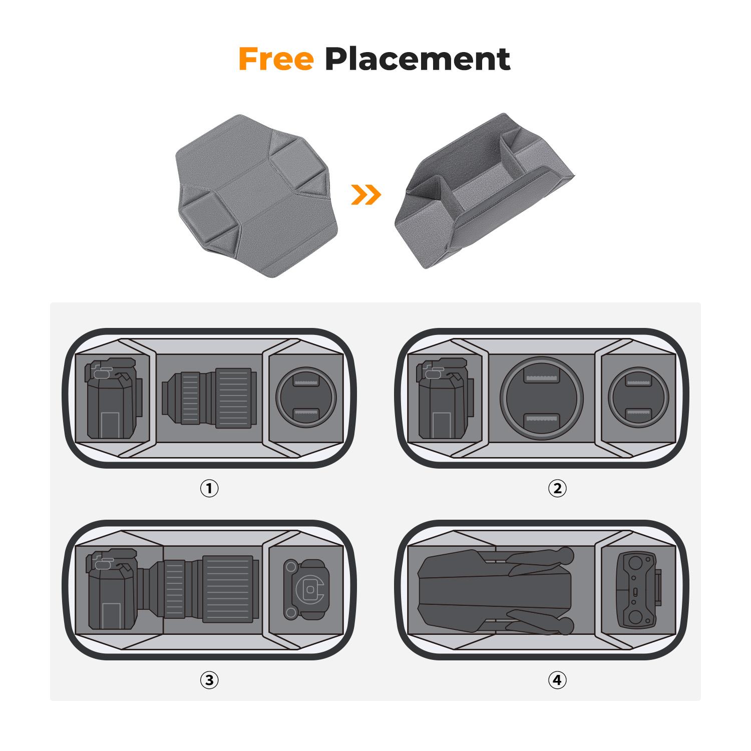 【K&F CONCEPT】2 in 1 Sling Bag Everyday Shoulder Bag 、Multifunction Photography Crossbody Camera DSLR Backpack Portable Bag