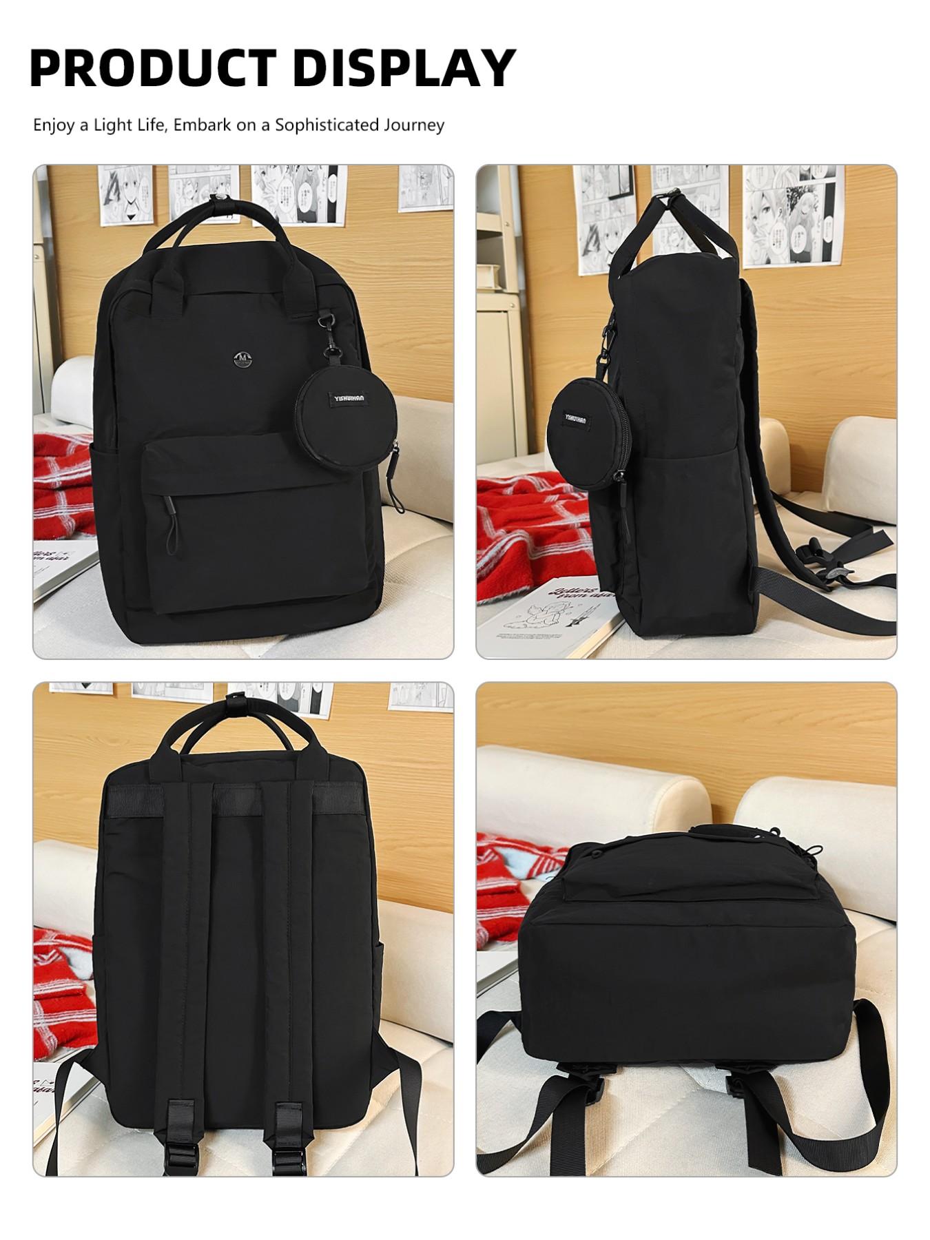 Large Capacity Backpack for Students, Casual Butterfly Pattern, All Seasons Use, Ideal for Outdoor Activities, Lightweight Backpack