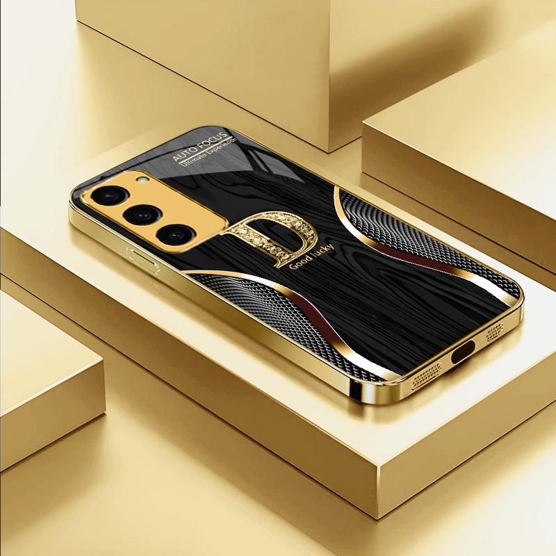 Suitable for [Galaxy S23 5g] high-end  phone case，Sophisticated and Minimalist Design—with all 26 letters available for you to choose from.YM99