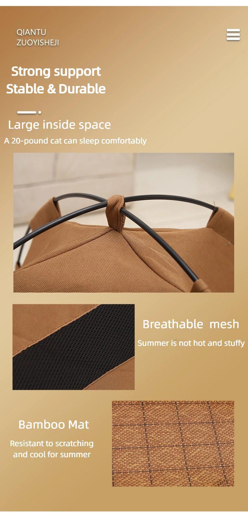 Foldable Pet Tent -Indoor Bed With Double-sided Cushion - Pet Tent for Cats ,Puppies, Rabbits, Guinea Pigs, Hedgehogs, and Other Small Animals,Cat House