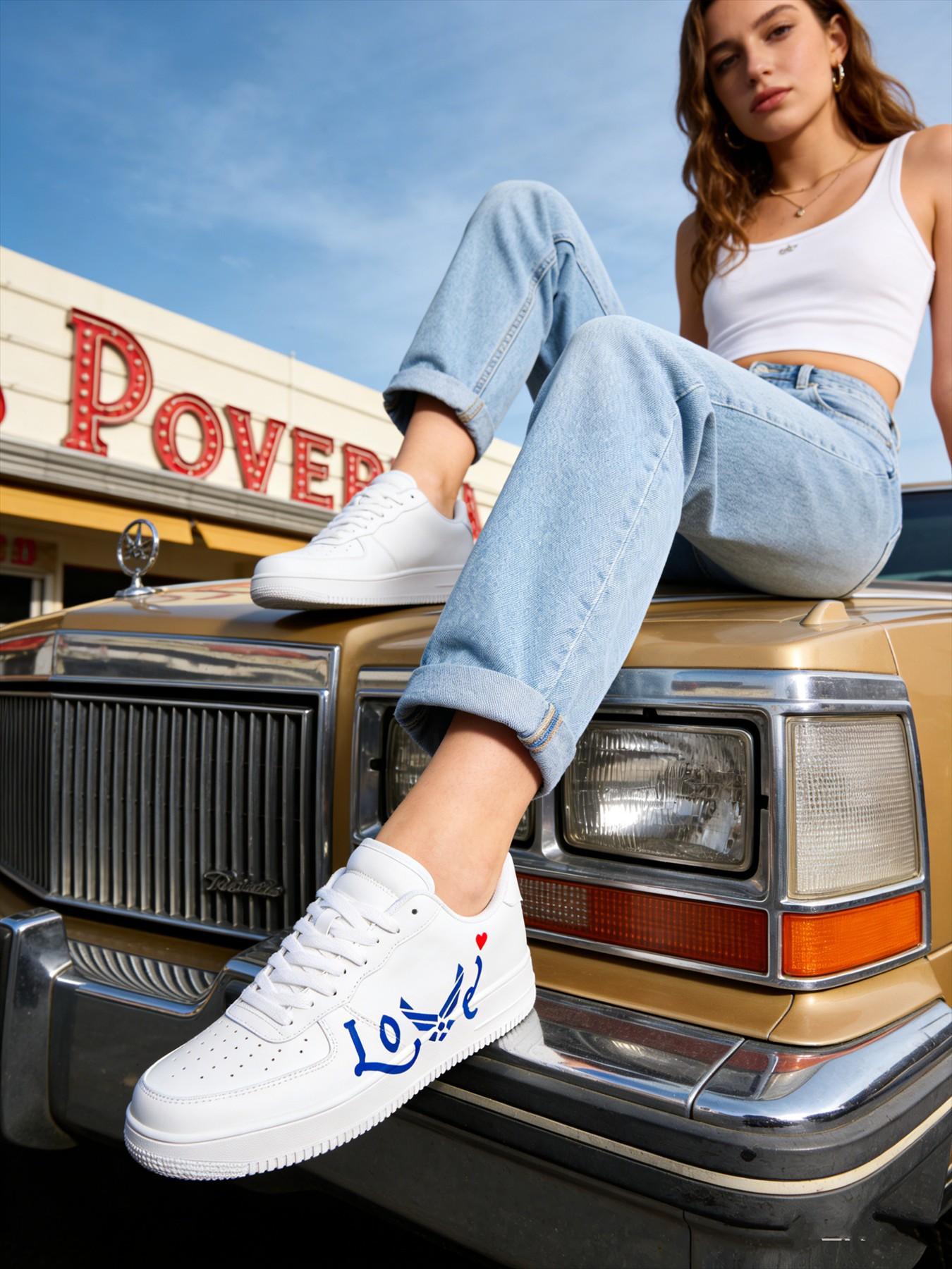 Customizable Sneakers for Men, Durable Anti-Slip Daily Commute Casual Shoes, Comfortable and Stylish Footwear for Everyday Use