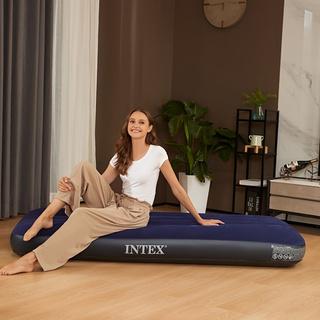 Valentine's Day Blue Inflatable Mattress Soft Comfortable No Back Pain Single Twin Size Foldable Storage Space Saving Holiday Practical