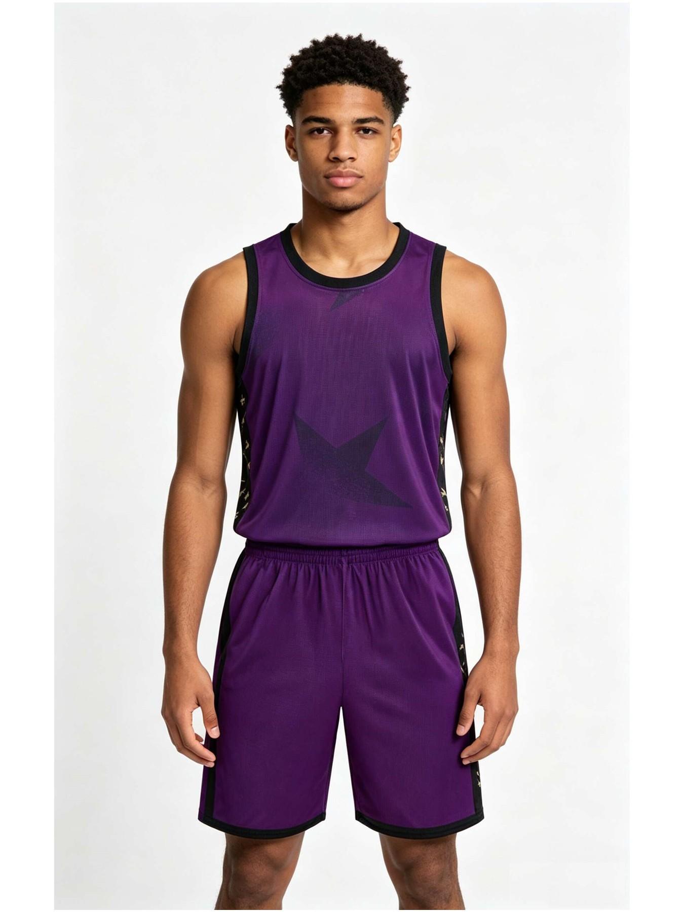 26/27 New Season Basketball Set, American Style Men's Adult Basketball, Loose-Fit Breathable Casual Training Gear