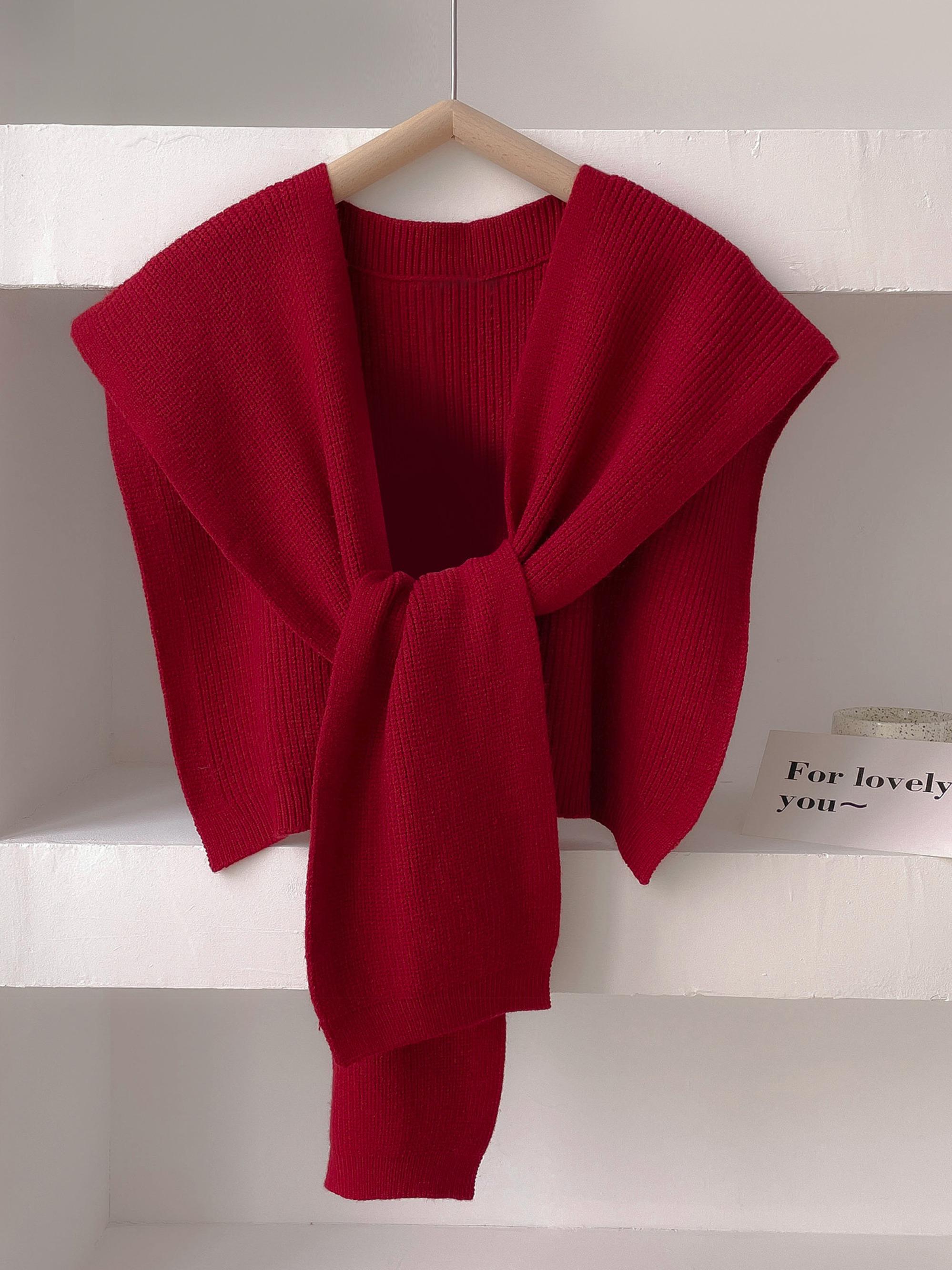 Women's Solid Color Scarf, Casual Soft Comfortable Shawl for Women & Girls, Fashion Accessories for Daily Wear